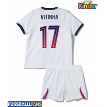 Paris Saint-Germain Vitinha #17 Auswärts Trikotsatz Kinder 2026-27 Kurzarm (+ Kurze Hosen)